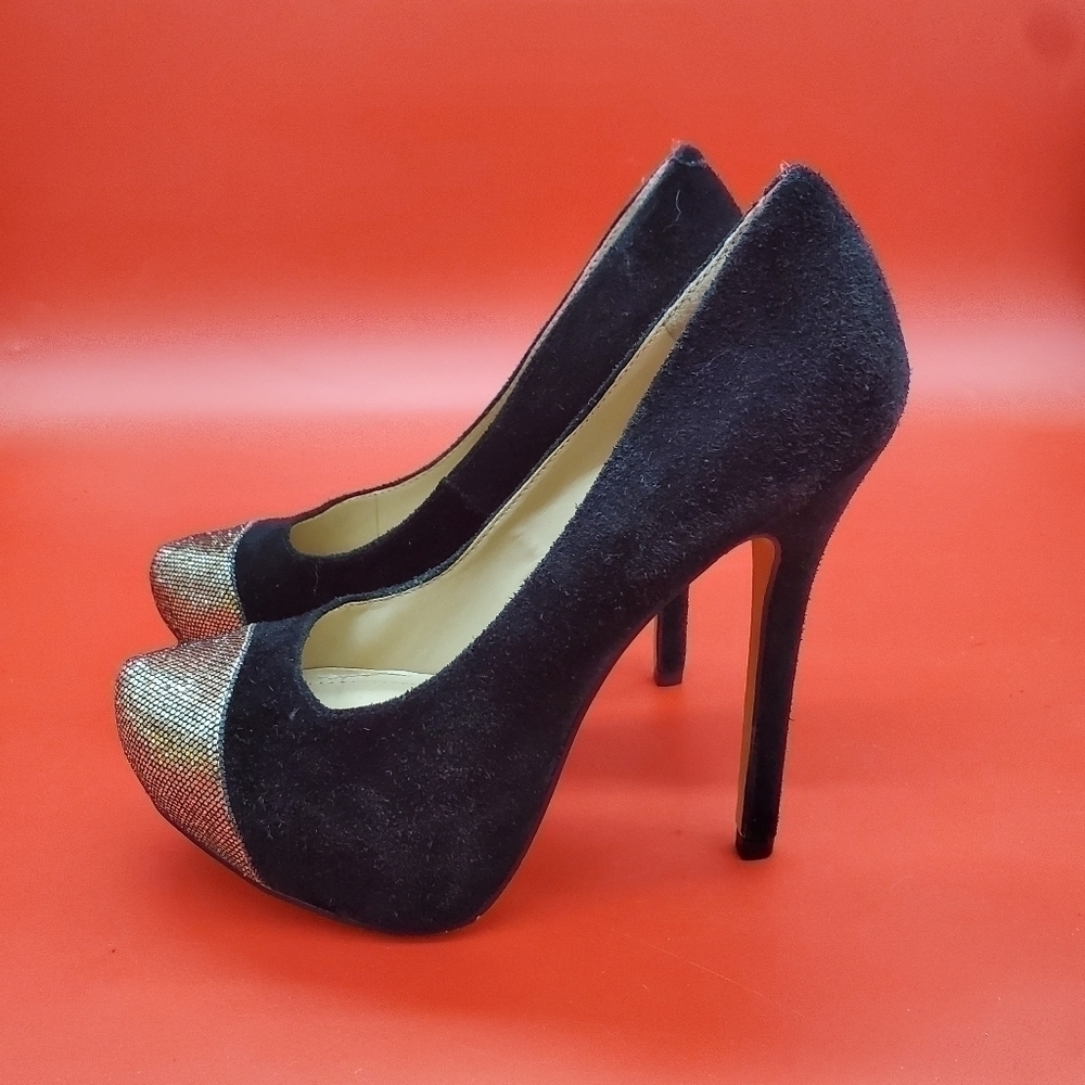 Steve Madden P Kavit Heels Women's 7.5M Black Shoes